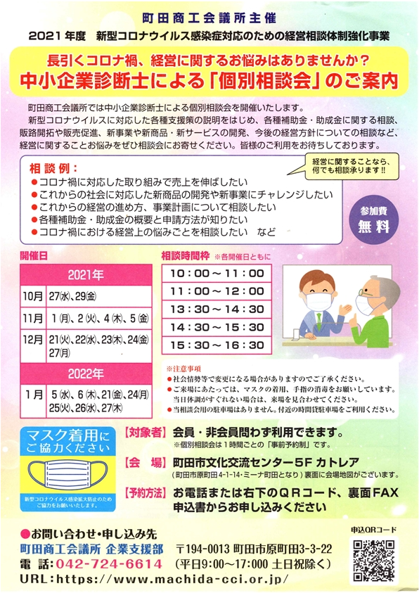 補助金申請に関する無料相談